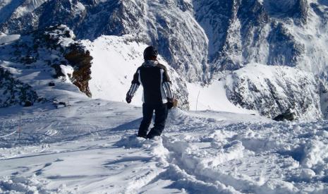 Diepsneeuw in Saas-Fee