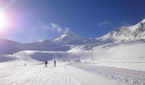 Grote skipistes in Saas-Fee